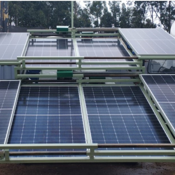 Planta Estadio Solar Tipo Skid - 8 Paneles Solares